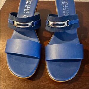 Italian Shoemakers Women's Blue Sandals